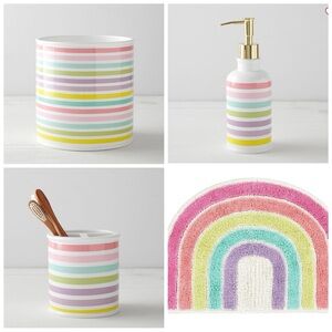 Pottery Barn Kids Rainbow Bath Accessories